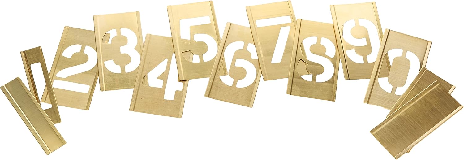 Stencils - Set Of Brass Locking - Figures 2In