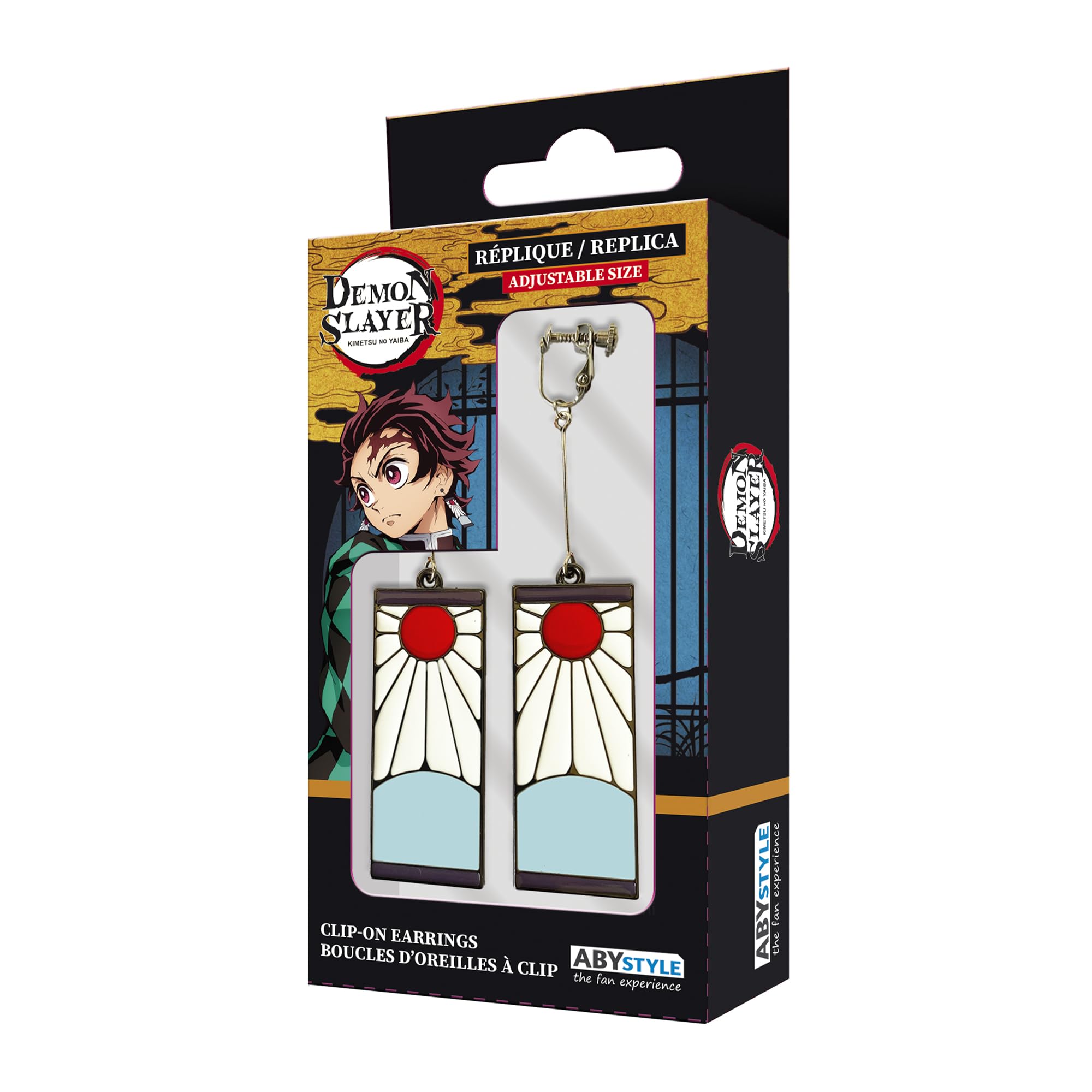 Demon Slayer Tanjiro Unisexe Clip d'oreille multicolore