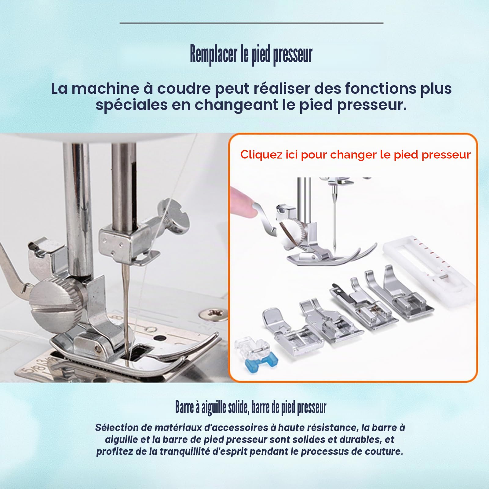 Machine à Coudre électrique pour Débutants, Machine À Coudre Automatique Électrique Avec Pédales, 12 Points Différents, Couture Automatique(Machine à Coudre + Accessoires de Couture)