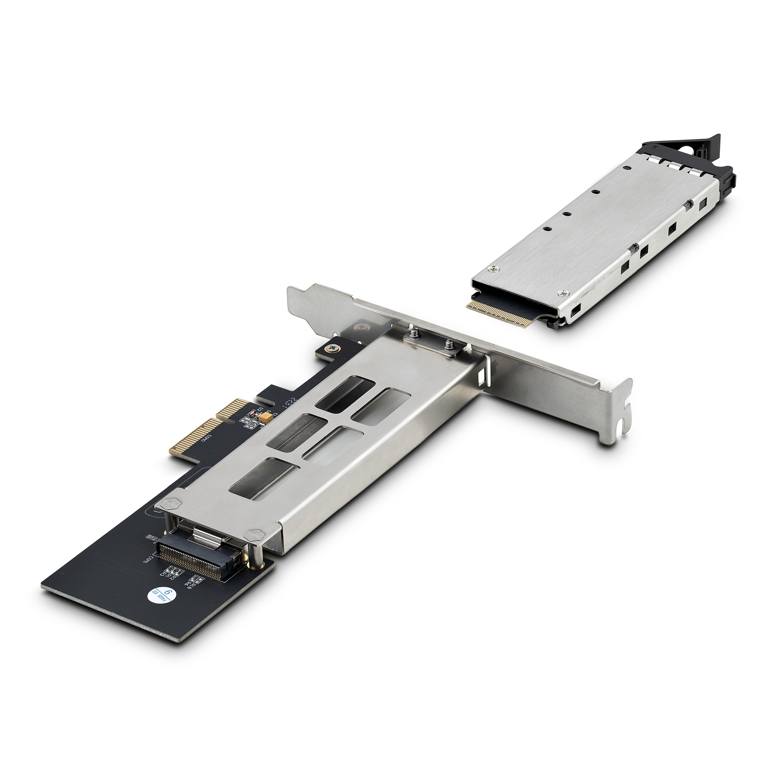 StarTech.com Rack rimovibile per SSD M.2 NVMe a PCIe x4 / Backplane mobile per slot di espansione PCI Express, Installazione senza attrezzi, Alloggiamento PCIe 4.0/3.0 Hot-Swap, Blocco a chiave (M.2