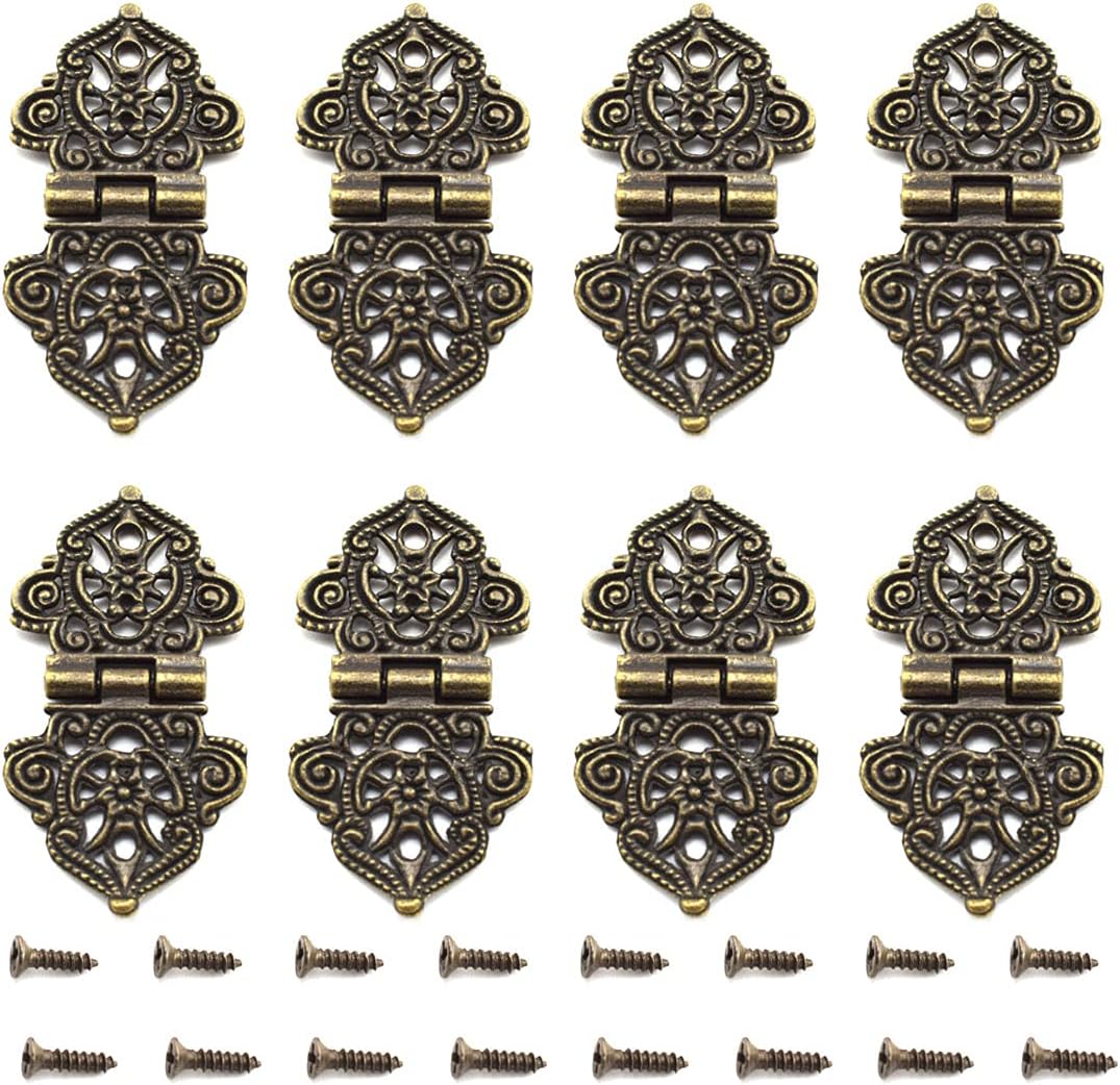 Antique Mini Folding Hinges Retro Bronze Jewelry Box Decorative Hinge ...