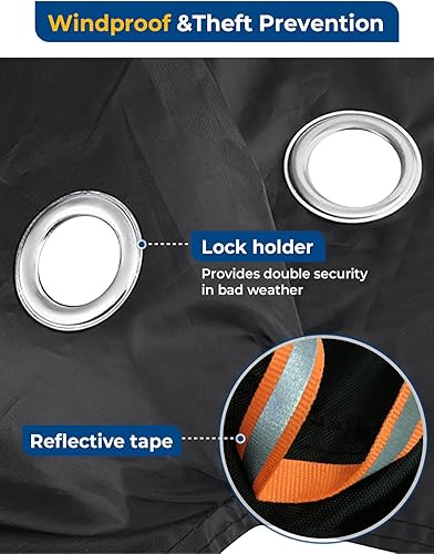 Miniatura 2 de Viaky 210T - Funda de nailon impermeable para bicicleta, antipolvo, lluvia, protección UV para bicicleta de montañabicicleta de carretera con bolsa