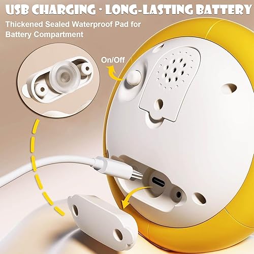 Miniatura 3 de Juguetes de baño para bebés  Juguetes de baño para niños de 1 a 3 años, juguetes de bañera recargables con aspersor de ballena iluminados, juguetes