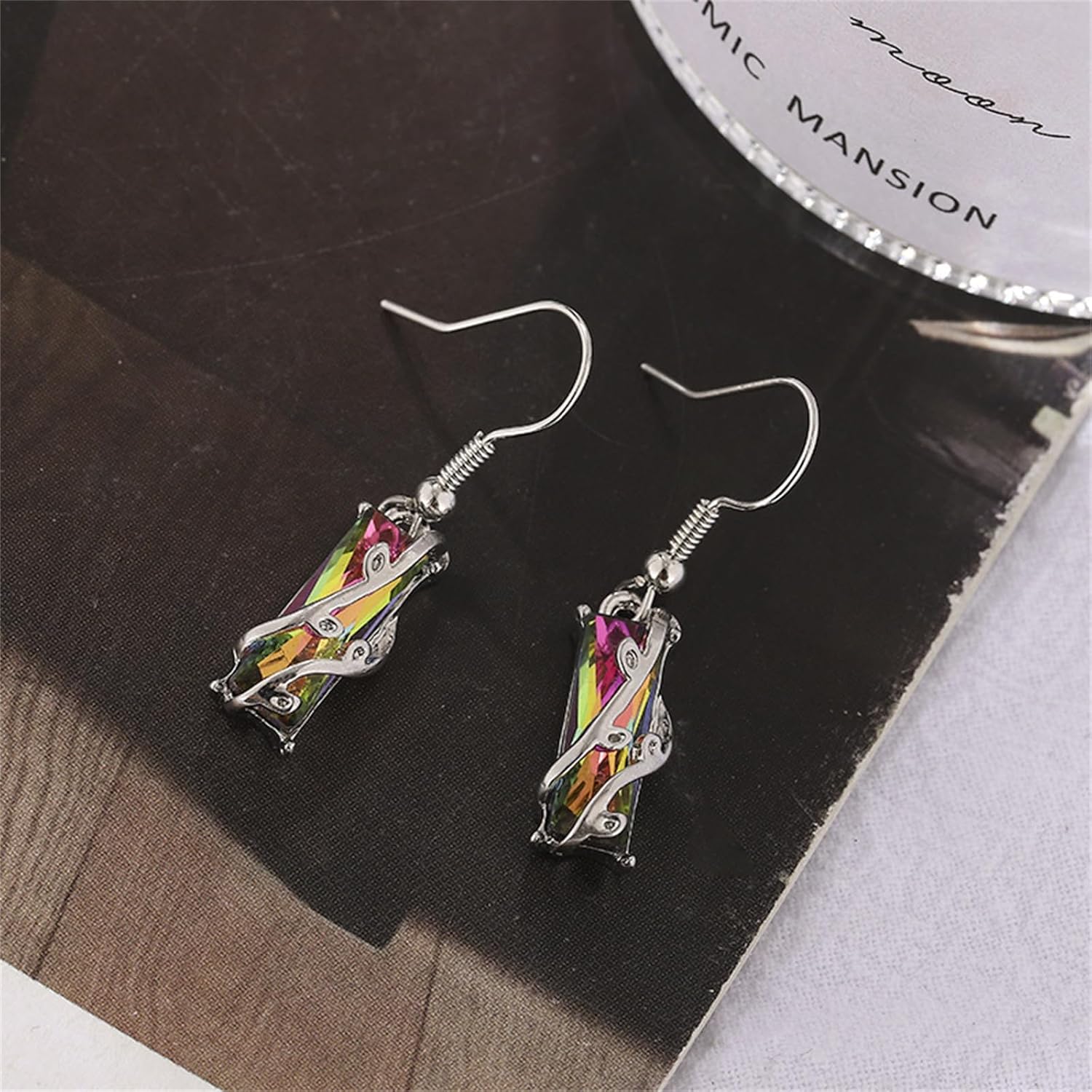 Crystal Teardrop Drop Dangle Earrings Cubic Zirconia Rainbow Crystal Earrings for Women Cubic Bohemia Fashion Earring Jewelry Love - Image 9