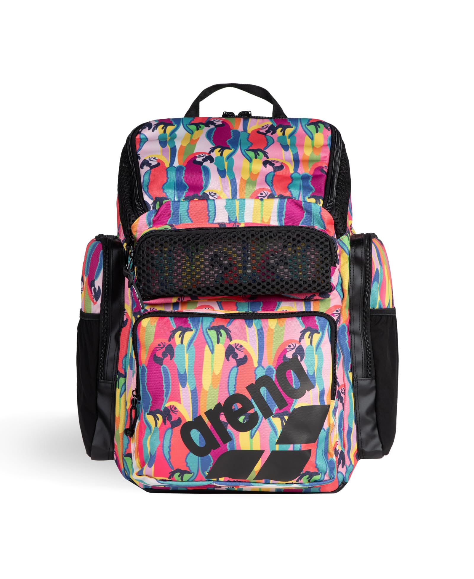 ARENAOne Go Backpack Swimming Pool Bag 45 litres Tropical Parrots