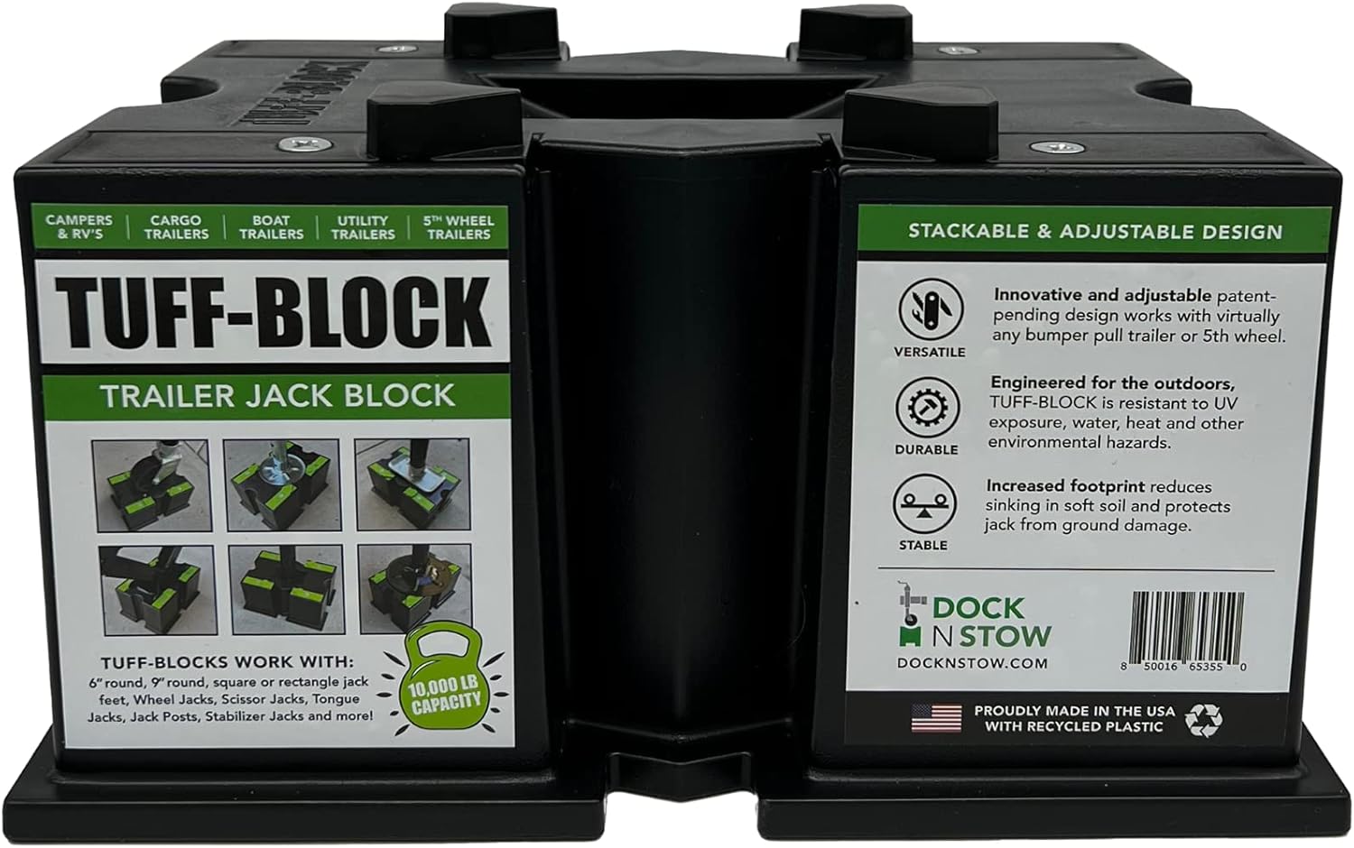 TUFFBLOCK by Dock N Stow Trailer Jack Blocks for RV Camper