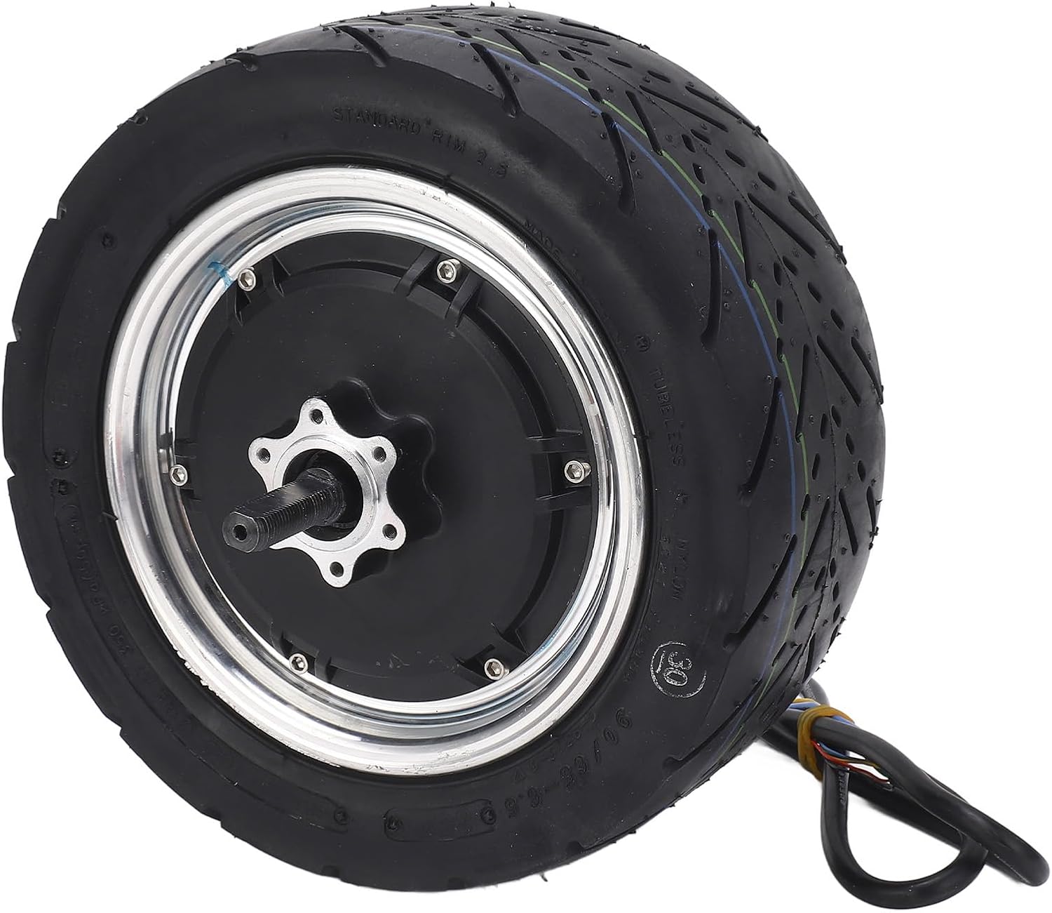 Headerbs Brushless Hub Motor 11 Inch Wheel Hub Motor 48-72V 1500-4000W High Power Vacuum Tire Brushless DC Motor for Electric Motorcycle Scooter