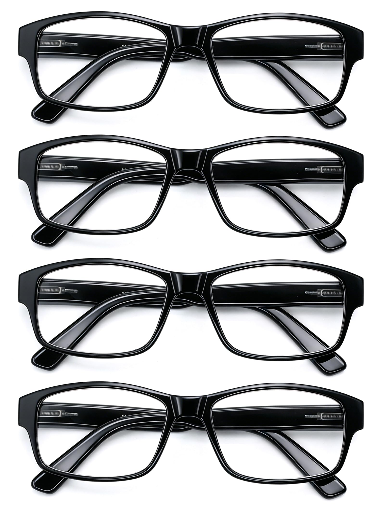 Photo 1 of HEEYYOK 1.25 Reading Glasses Men Large Readers For Men Wide Black XXL Reader Oversized Frame Cheaters Reading Glasses For Mens Comfort Spring Hinge