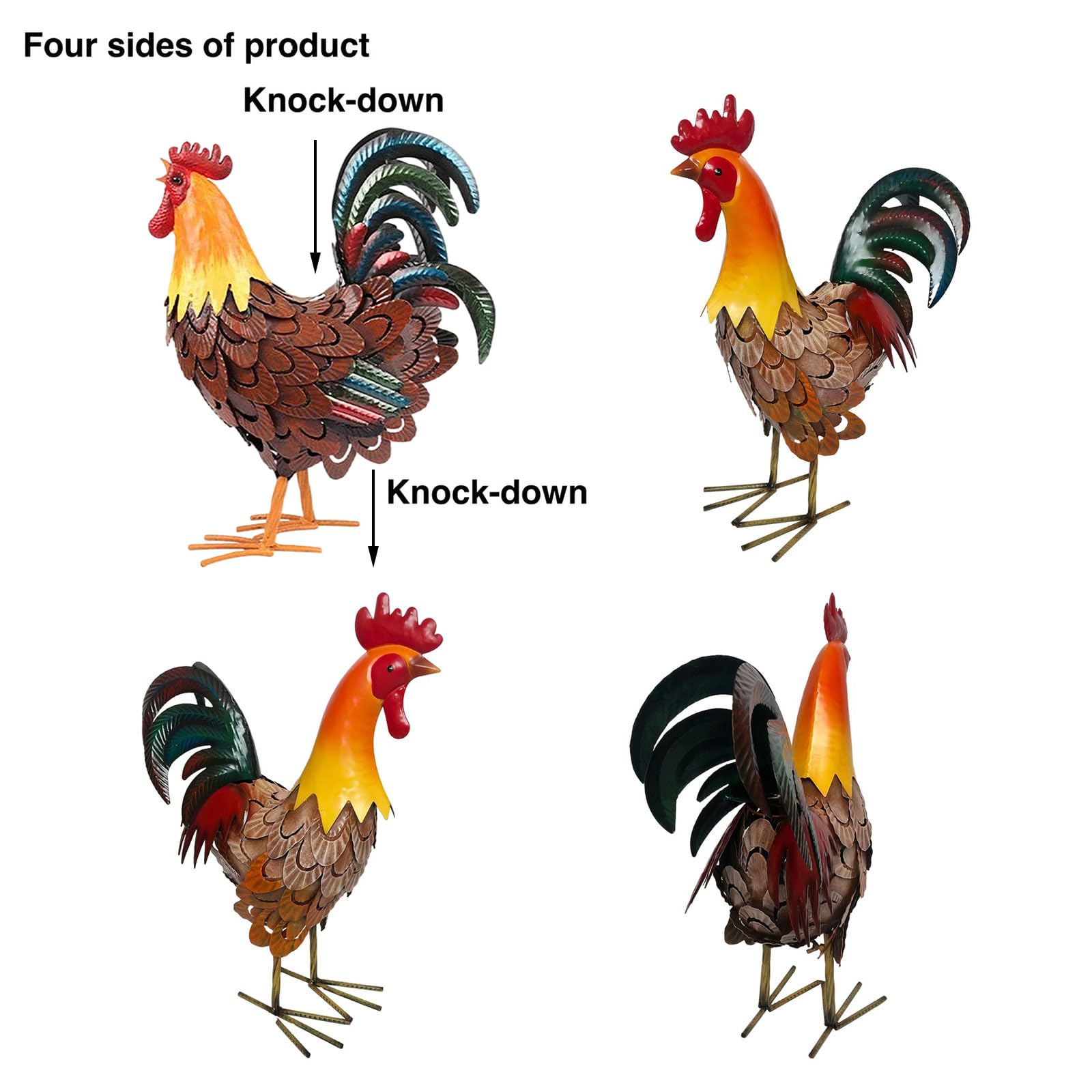 Scultura realistica del Gallo progettata per i portici dei