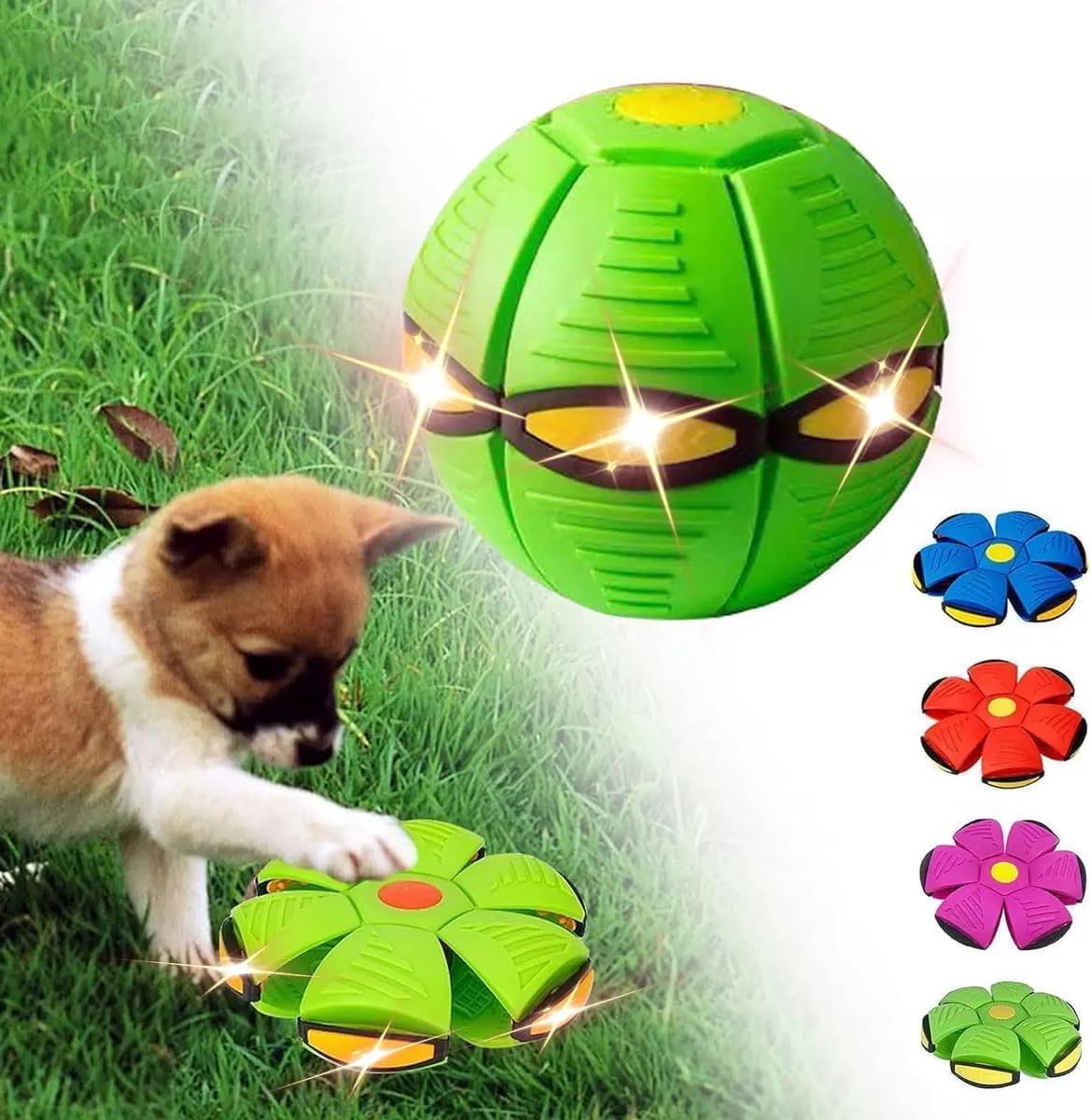 Magic Ball Toy for Kids - Interactive Bouncing Ball with Pop-Up Fun, LED Light-Up Play, Indoor/Outdoor Activity