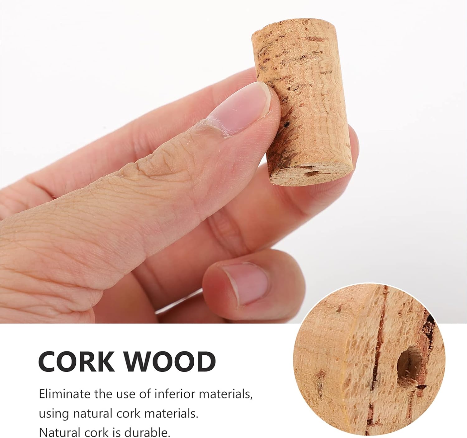FARUTA 2Pcs Flute Head Joint Cork Flute Headjoint Cover Crown Flute Woodwind Instrument Replacement Repair Part Accessories -