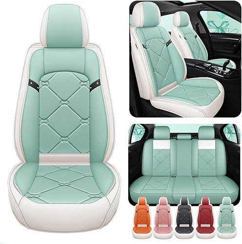 Funda de asiento de coche personalizada compatible con Dacia Duster Sandero Stepway Funda de cojín de piel sintética para 5 pasajeros, impermeable disponible en Yaxa Colombia