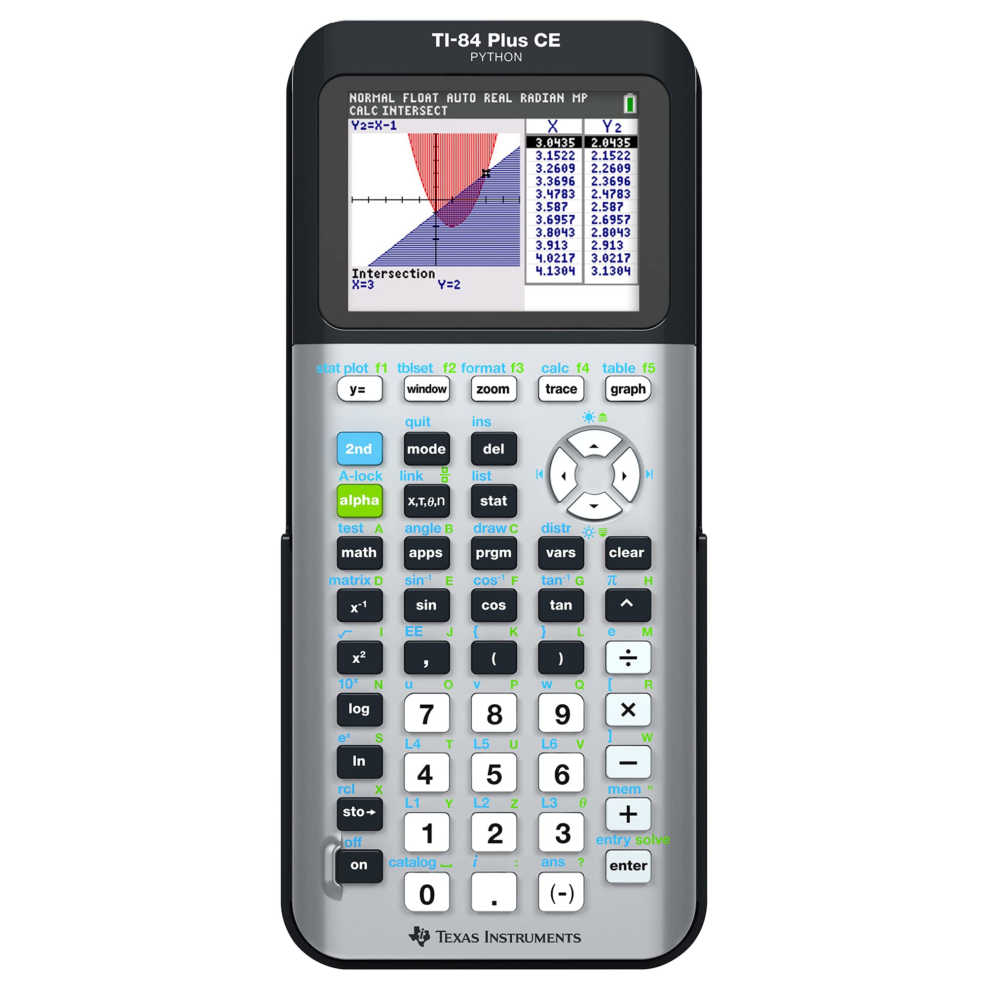 Texas Instruments TI84 Plus CE Color Graphing Calculator, Galaxy Gray