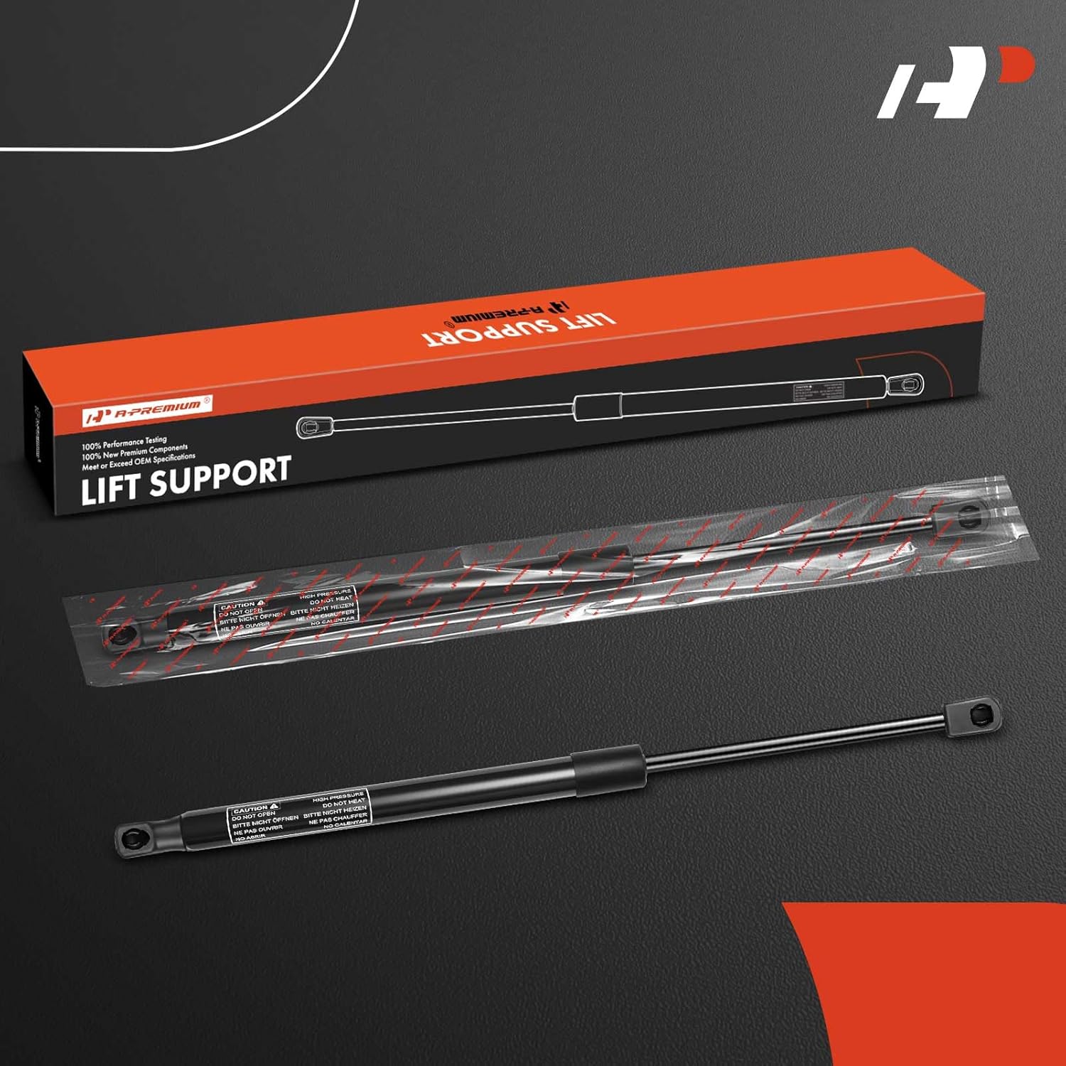 A-Premium Rear Liftgate Lift Supports Shock Struts Compatible with Select Hyundai Model - Santa Fe Sport 2015 2016 2017 Without Power Gate, 2PC Set