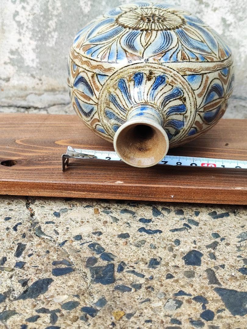 花瓶フラワーアレンジメント窯元 花がら豊前吉右衛門窯 陶器花柄