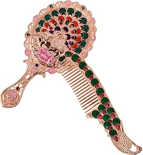 Mirror Comb Set Portable Vanity Mirror Vintage Mirror Makeup Vanity Mirror 1 Set Vintage Hand Mirror Hand Held Magnifying Mirror Hand Held Vanity Mirror Vintage Mini Mirror Glass