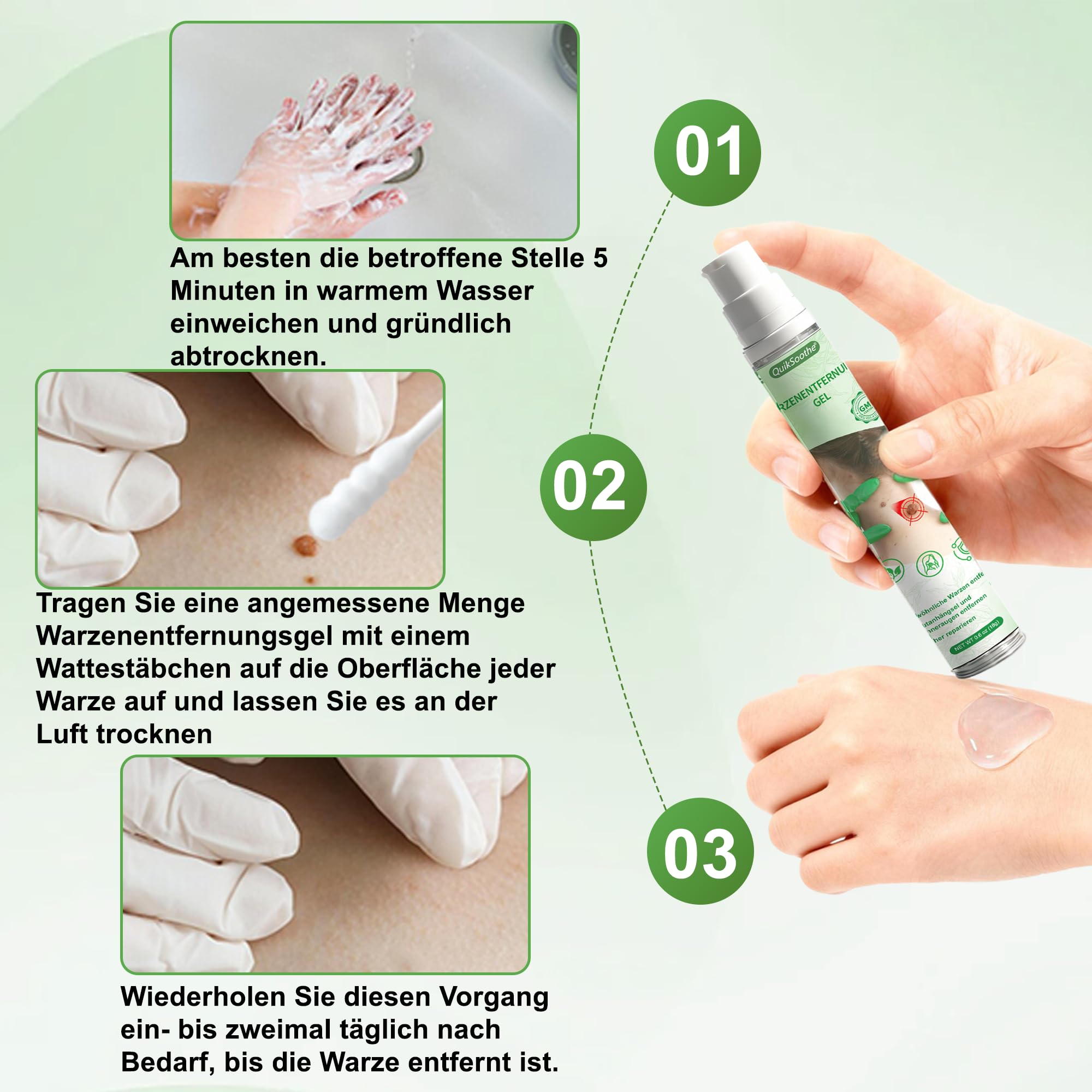 Warzenentfernungsgel fr Krper und Hnde  fr alle Hauttypen Geeignet :  Amazon.de: Drogerie & Krperpflege