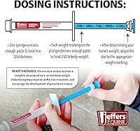 Vista 8 de Jeffers Desparasitante de gel ivermectina para caballos, sabor a manzana, 1.87% pasta antiparasitaria de amplio espectro, control eficaz