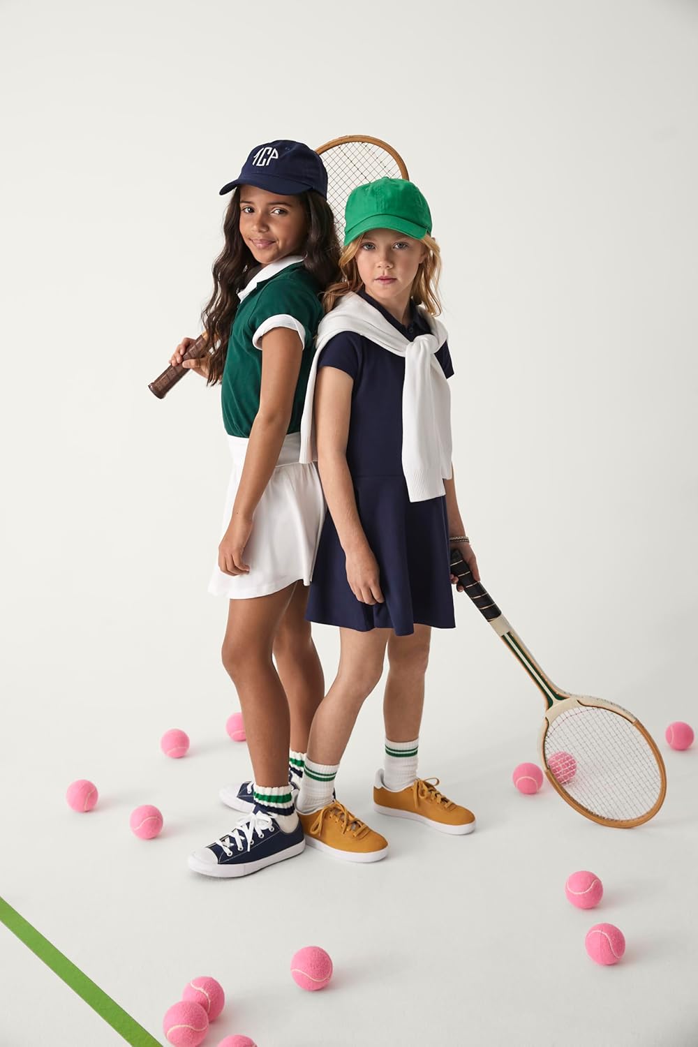 The Children's Place Girls Short Sleeve Ruffle Pique Polo, 2 Pack - Image 2