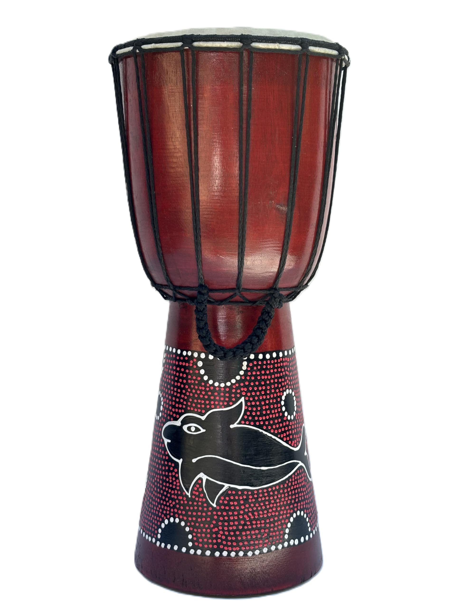 60 Modèles de djembe/tambour/bongo pour enfant 40 cm + Instructions [français non garanti] 40cm Delfin Bunt Bemalt