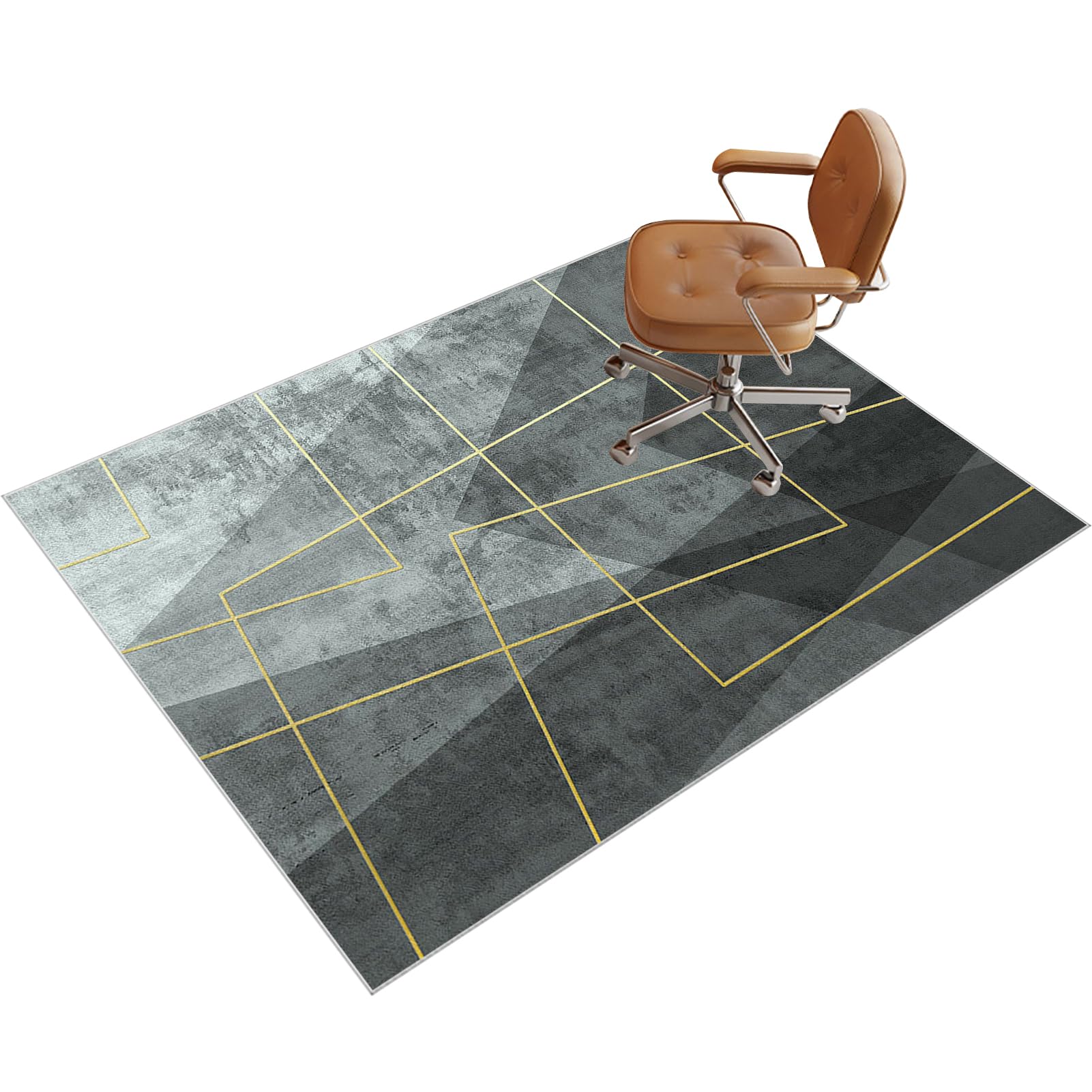 Office Chair Mat for Hardwood Floor, Carpet Protector Chair Mat, Large Anti-Slip Desk Chair Mat for Carpet Floors, Gaming Chair Mat for wooden Floors, Floor Protector Mat for Home 140 x 180 cm