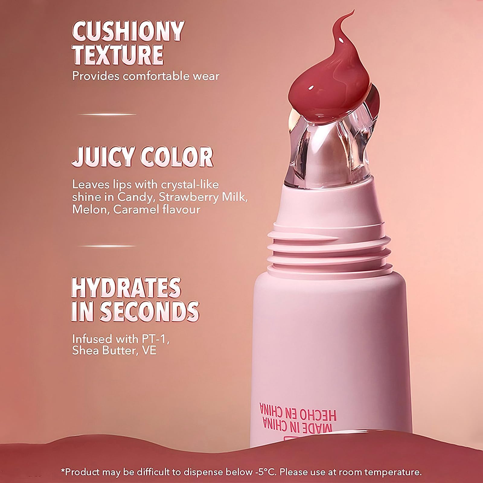 4 Colors Hydrating Jelly Lip Gloss, Moisturizing Tinted Lip Balm, Long Lasting Waterproof Non-Stick Cup Lip Glaze Set, High Shine Mirror Liquid Lipsticks Brighten Plumping Lipstick