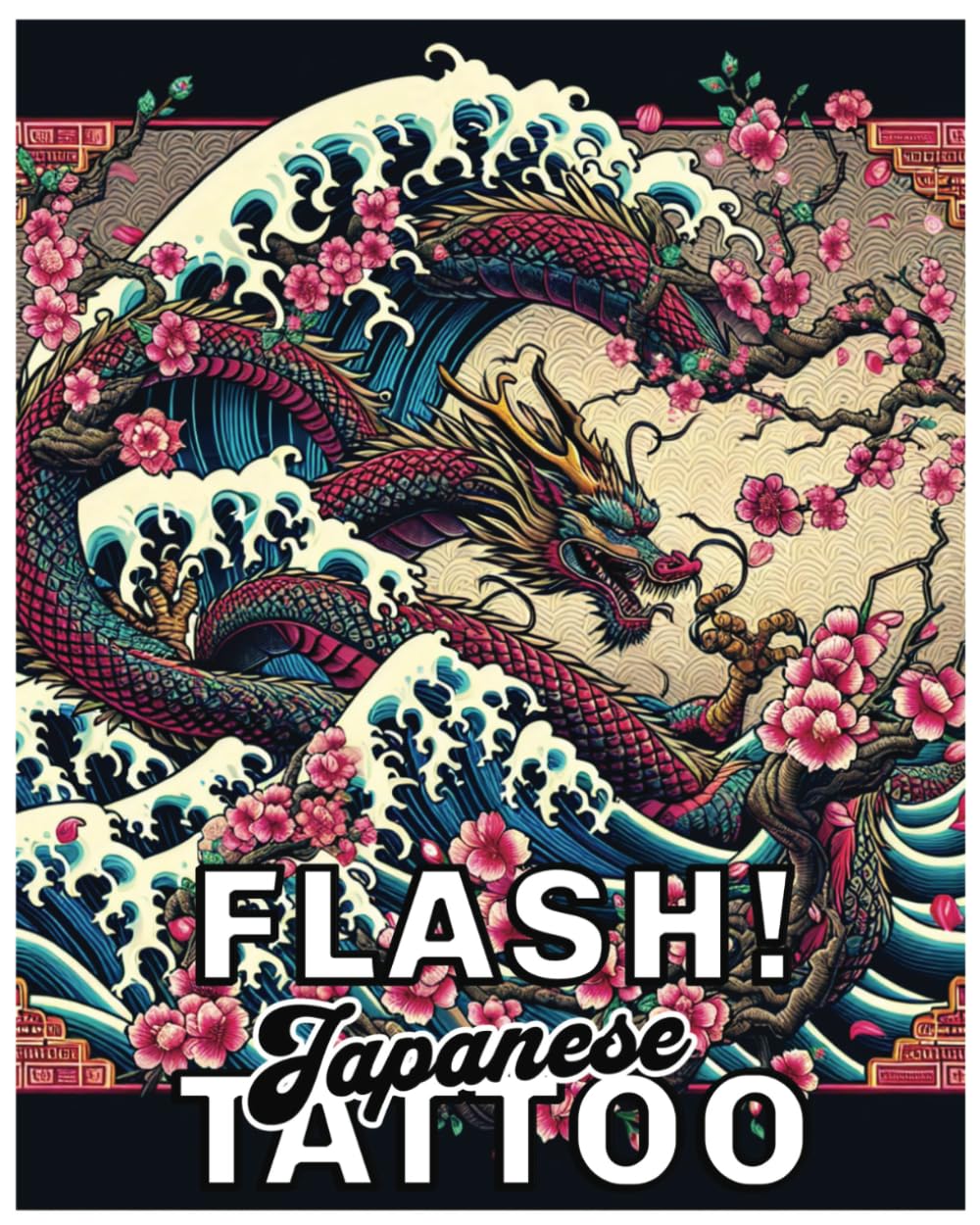 FLASH! Tattoo Japanese: A 92-Page Coloring Adventure into the Timeless Art of Irezumi