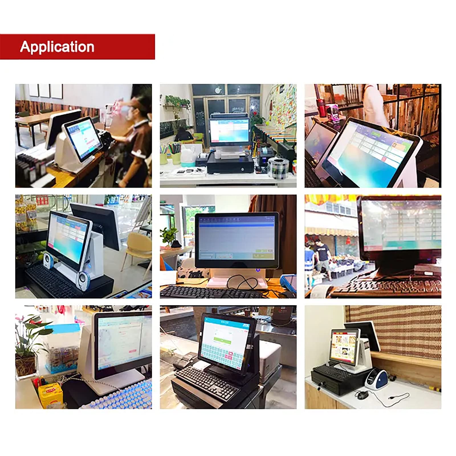 Caja Registradora Electrónica,Sistema POS Control Electrónico con Cajón Efectivo Automático 7 Rejillas E Interfaz Impresión USB,Puede Aumentar Función Pago Cobro,para Minoristas/restaurantes