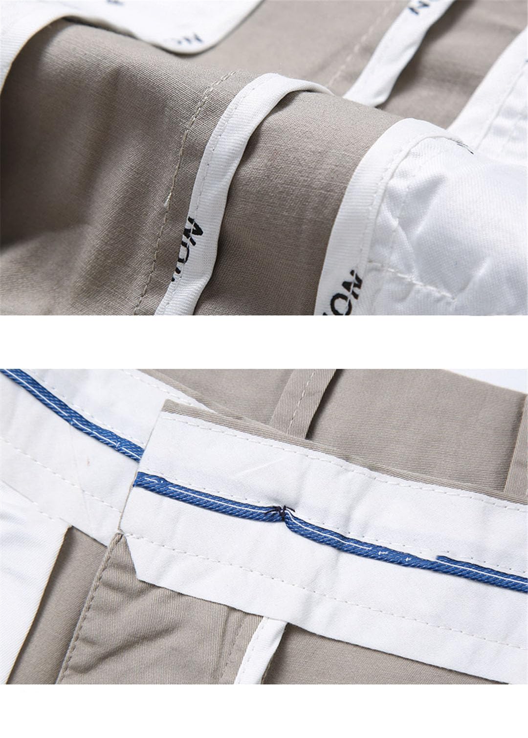 Vogrtcc Pantaloni Casual da Uomo in Cotone Sottile Pantaloni Dritti Larghi Elasticizzati da Lavoro