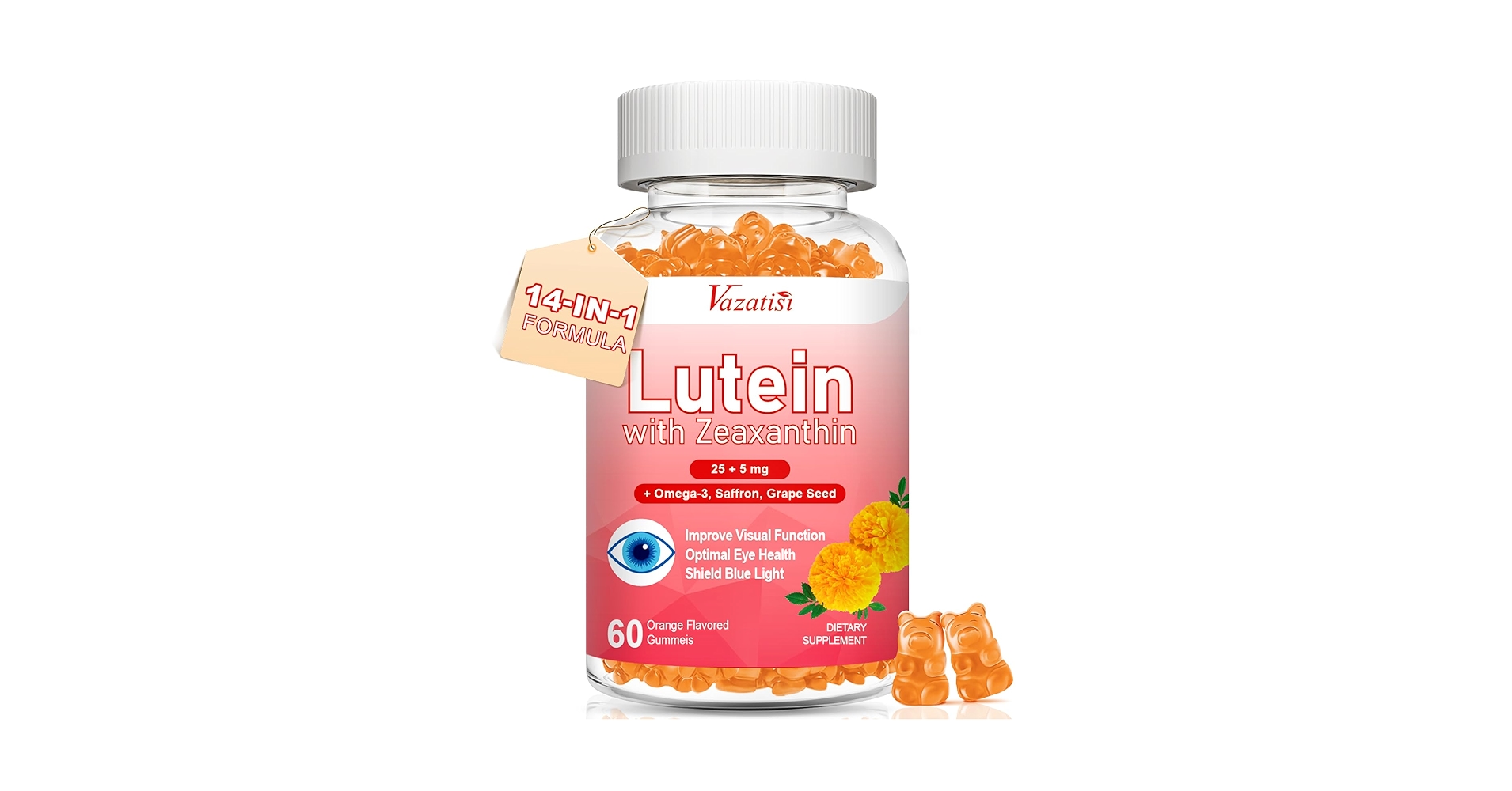 Amazon.com: Lutein and Zeaxanthin Supplements Gummies