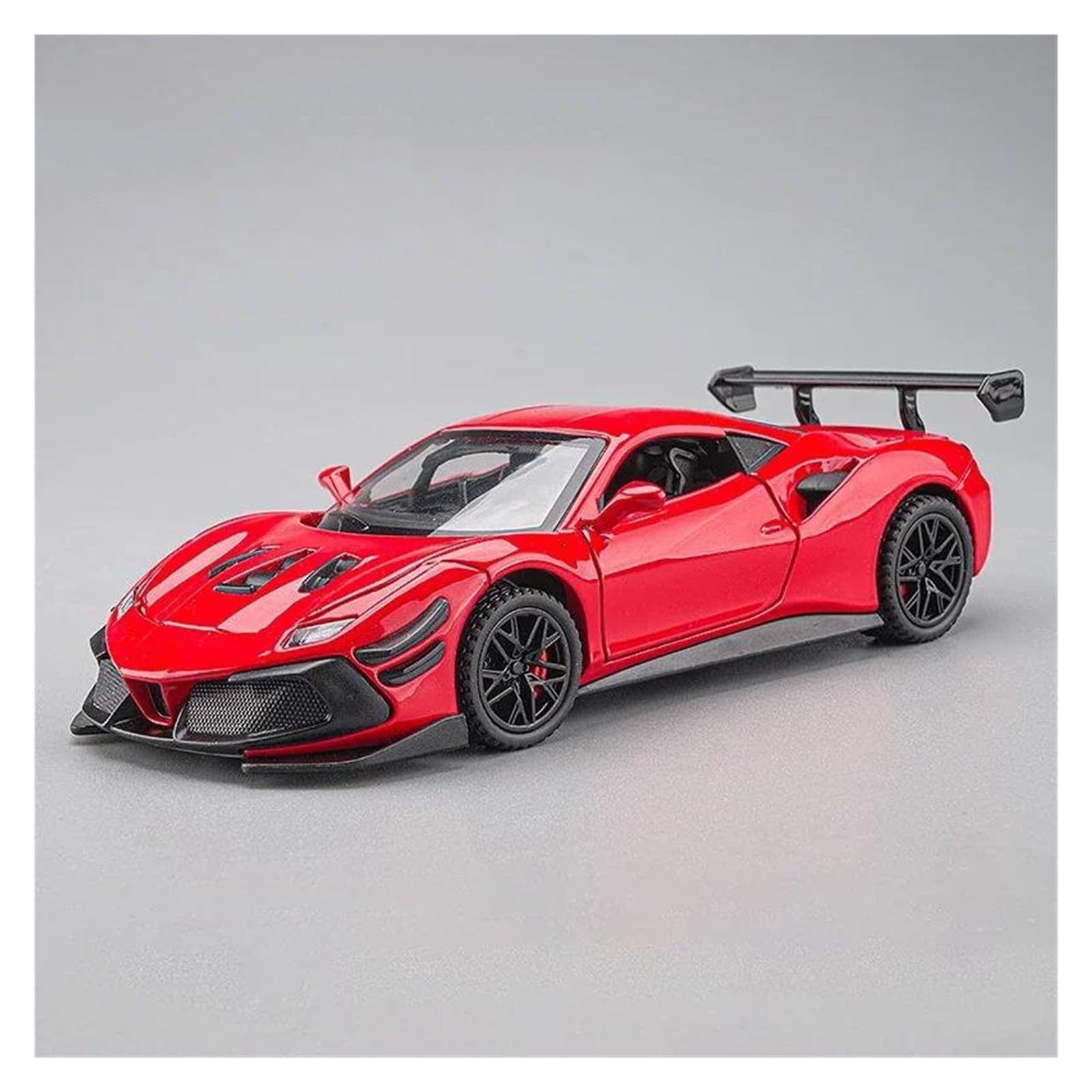 AUDSNI Die-Cast Diecast Car Model 1:32 For Ferraris 488 Car Alloy Diecasts Vehicles Model(Red)