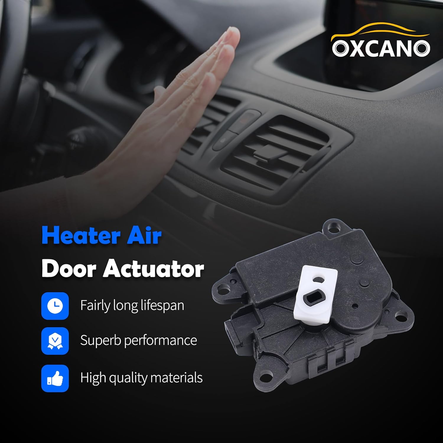 Air Mix Actuator Left Side 27732-4GF0A HVAC Heater Blend Door Actuator Compatible with Infiniti Q50 Q60 2017 2018 2019 2020 2021 2022 Replaces# 27732-4GF0B, 277324GF0A, 277324GF0B