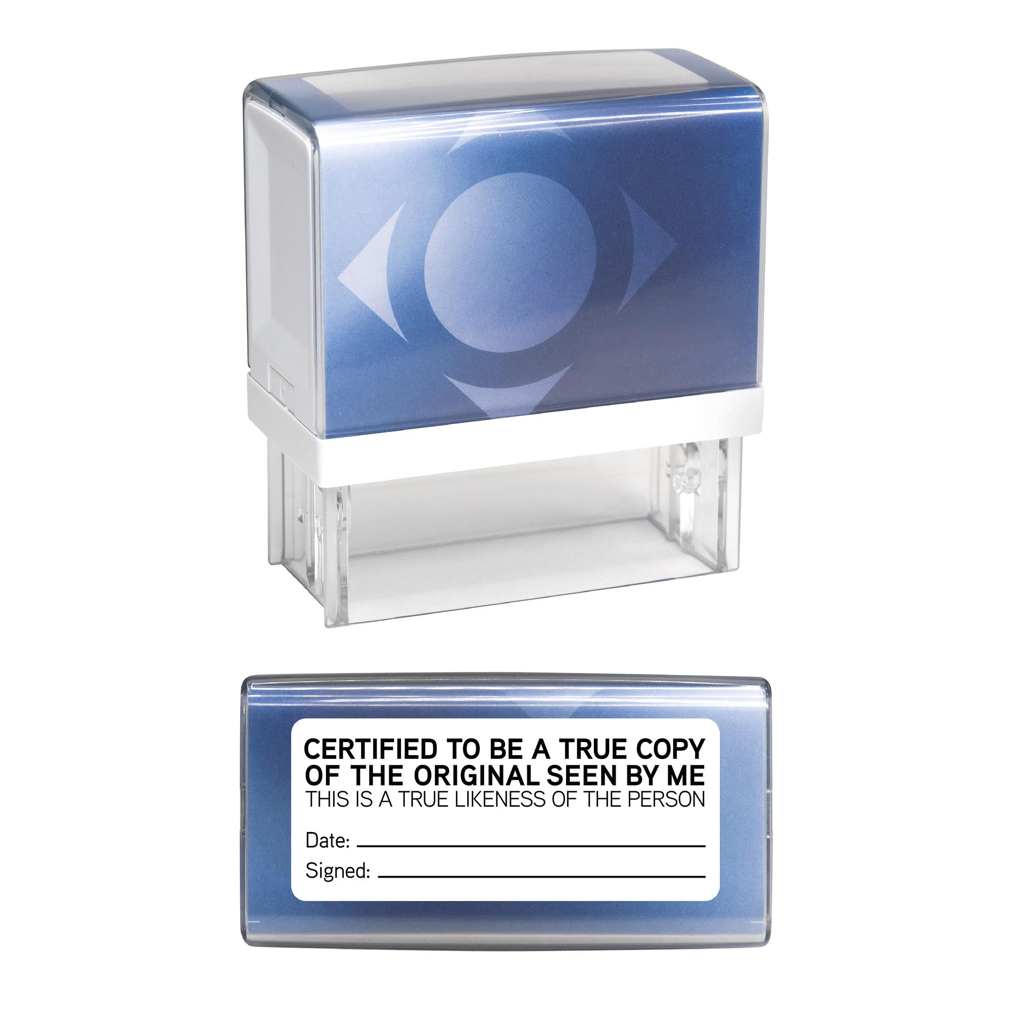 Certified True Copy of The Original/True Likeness of The Person Stamp - 58mm x 22mm