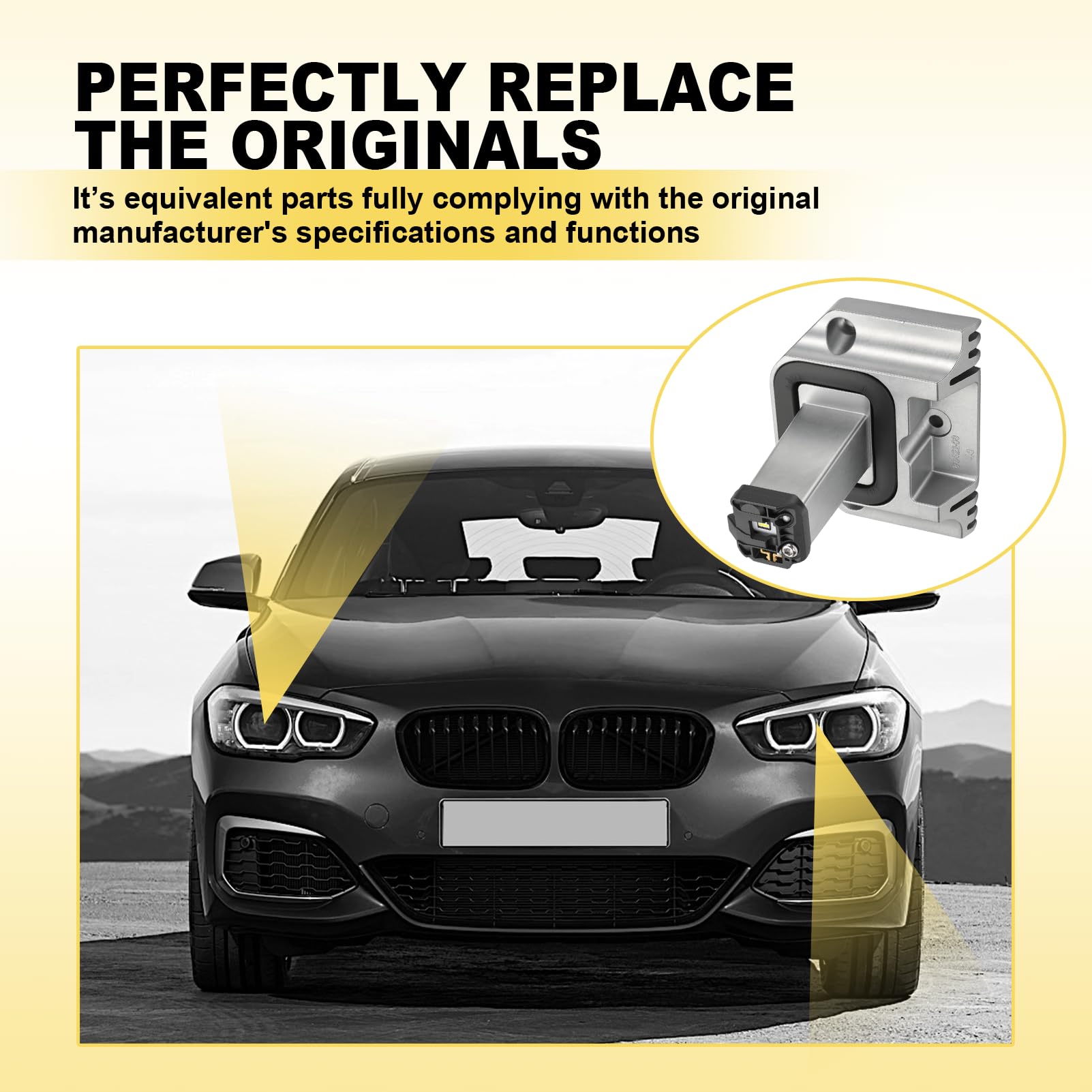 Angel Eyes Modul Für BMW 1er F20 F21 2011-2015, Tagfahrlicht DRL Modul, Lichtmodul Scheinwerfer, 63117296905 9DW181697-001, Links & Rechts