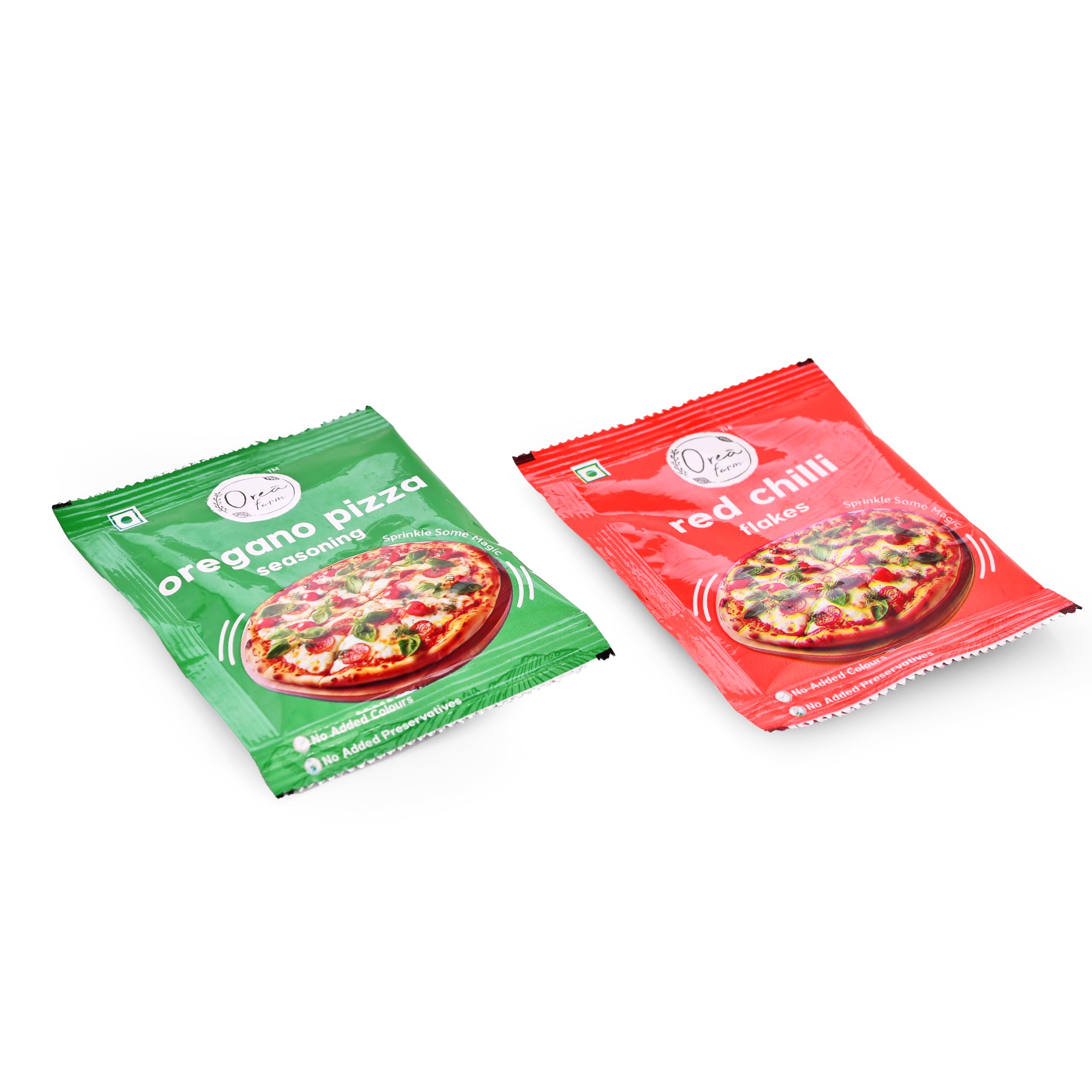 Orea Farm Oregano Pizza Seasoning & Chilli Flakes Sachets Combo Box | Oregano Pizza Sachets 15 * 10g (150g) | Red Chilli Flakes Sachets 15 * 7g (105g) - Image 5 thumbnail