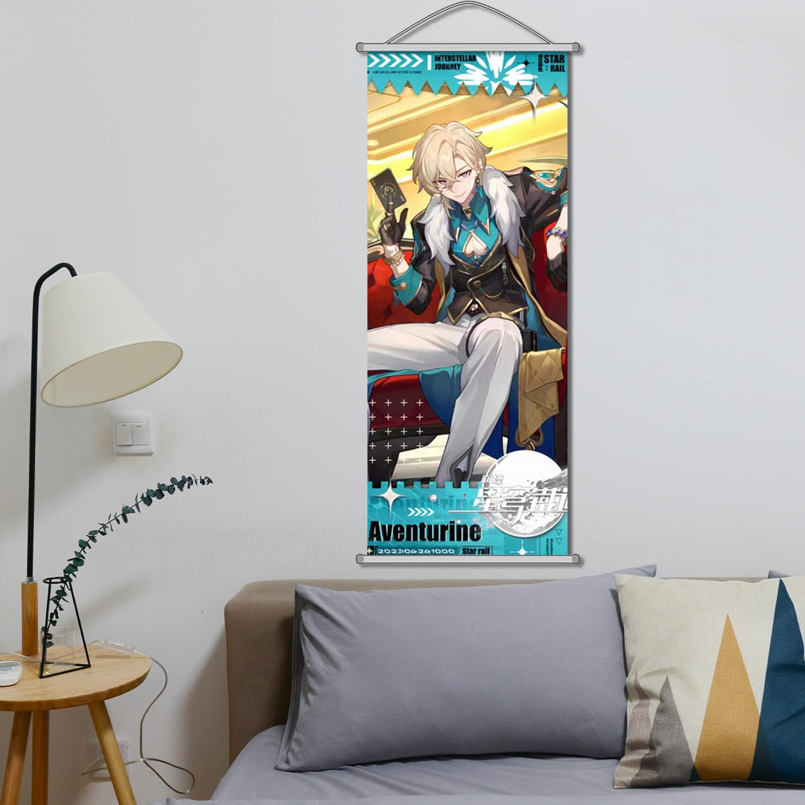 Honkai: Star Rail Scroll Poster for Indoor Décor(27.5 inch x 10 inch), Hanging Wall HD Printing Artistic Canvas Honkai: Star Rail Character Posters for Game lovers. (Sunday