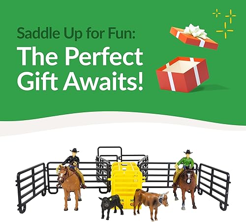 Vista 5 de Big Country Toys 14 Piece Roper Set - Cowboy Toys - Horse Toy Figurines & Playsets