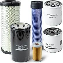 84475542 84475483 Filter Kit Compatible with New Holland Compact Tractors TC35A TC35D TC35DA TC40A TC40D TC40DA TC45A TC45DA, Replace 84539215 47797858 47671640 87682998