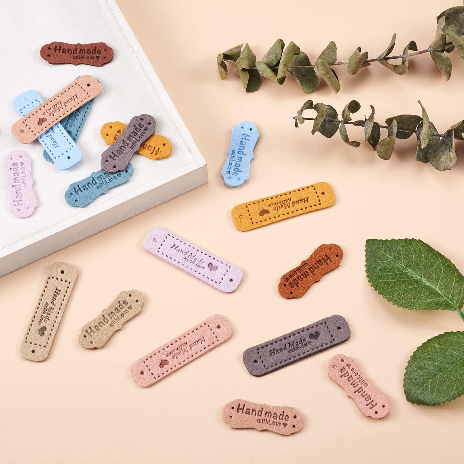 Amazon.co.jp: Beadthoven 革タグ レザーのラベル 約76枚セット