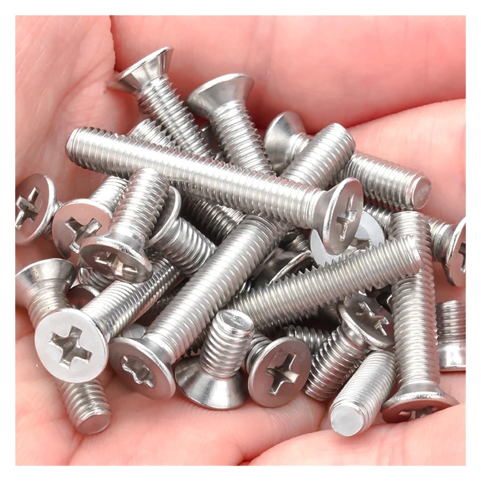 100 Boulons à Tête Fraisée Acier Inoxydable 304HC M2.5 X 10mm - Uxcell - Neuf