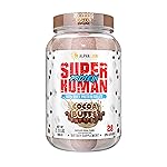 ALPHA LION Superhuman Whey Protein Powder, Great Tasting Pure Whey Protein Isolate, Low Carb, Low Sugar, No Bloat Post Workout, Muscle Recovery & Growth (28 Servings, Cocoa Buffs)