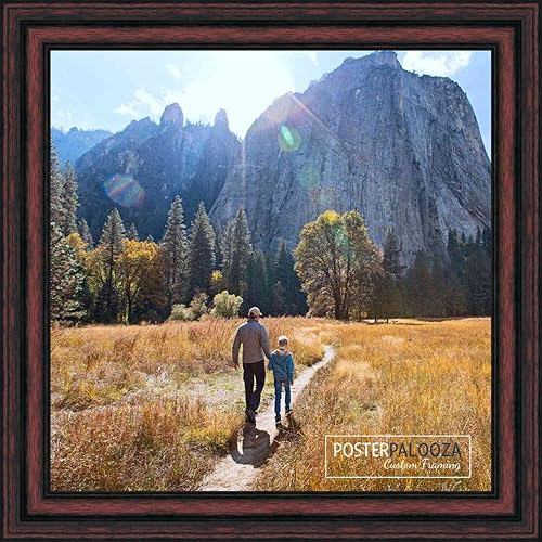 Miniatura 10 de Poster Palooza 36x30 Traditional Cherry Complete Wood Picture Frame with UV Acrylic, Foam Board Backing, & Hardware