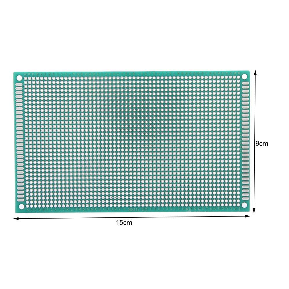 YWBL-WH 10 Basette Millefori PCB Scheda Prototipo Doppia Lato 9x15 cm per Progetti Elettronici Circuiti Stampati DIY