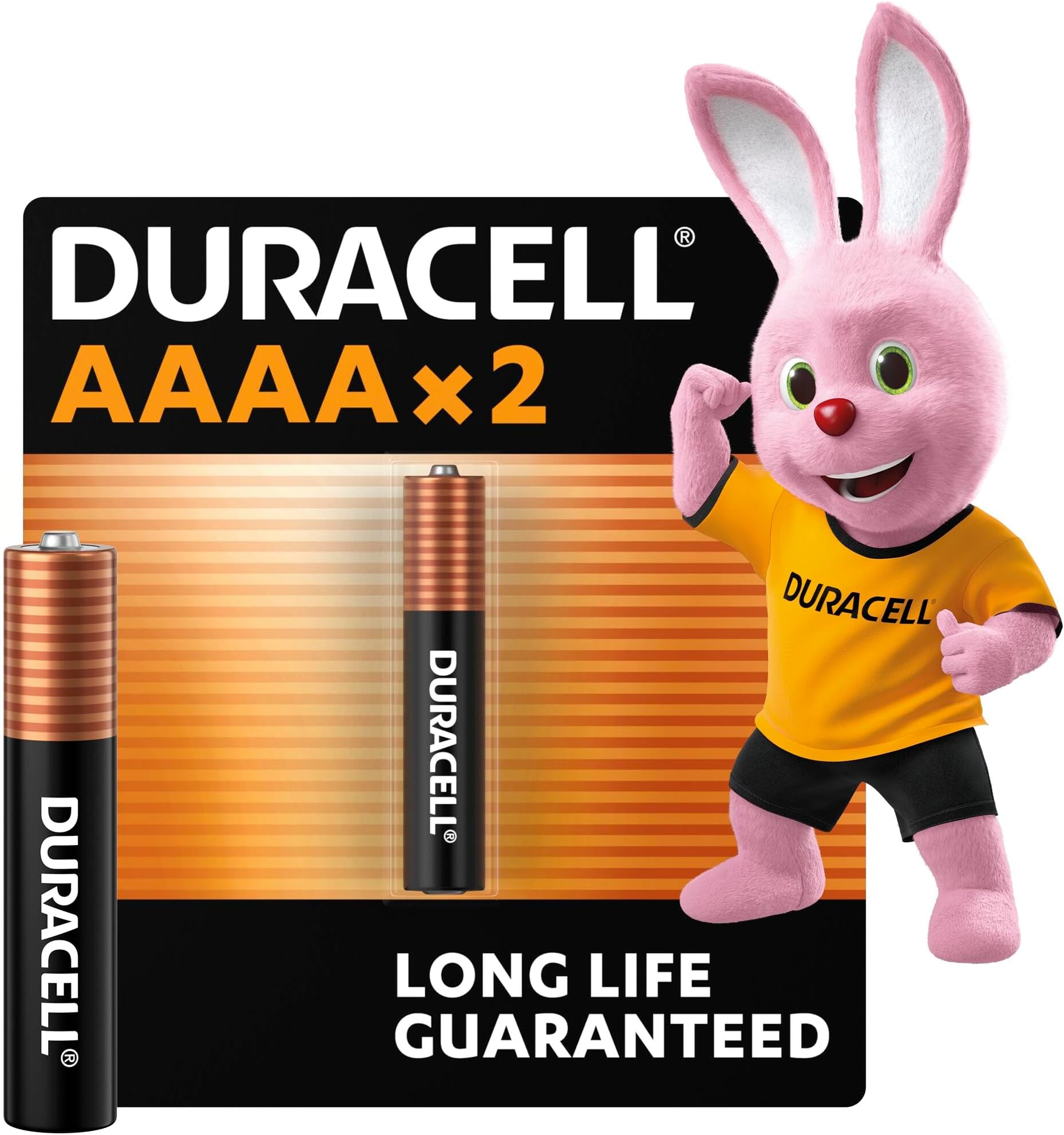 Duracell Specialty Alkaline AAAA Battery 1,5V, pack of 2 (LR8D425) designed for use in digital pens, medical devices and headlamps