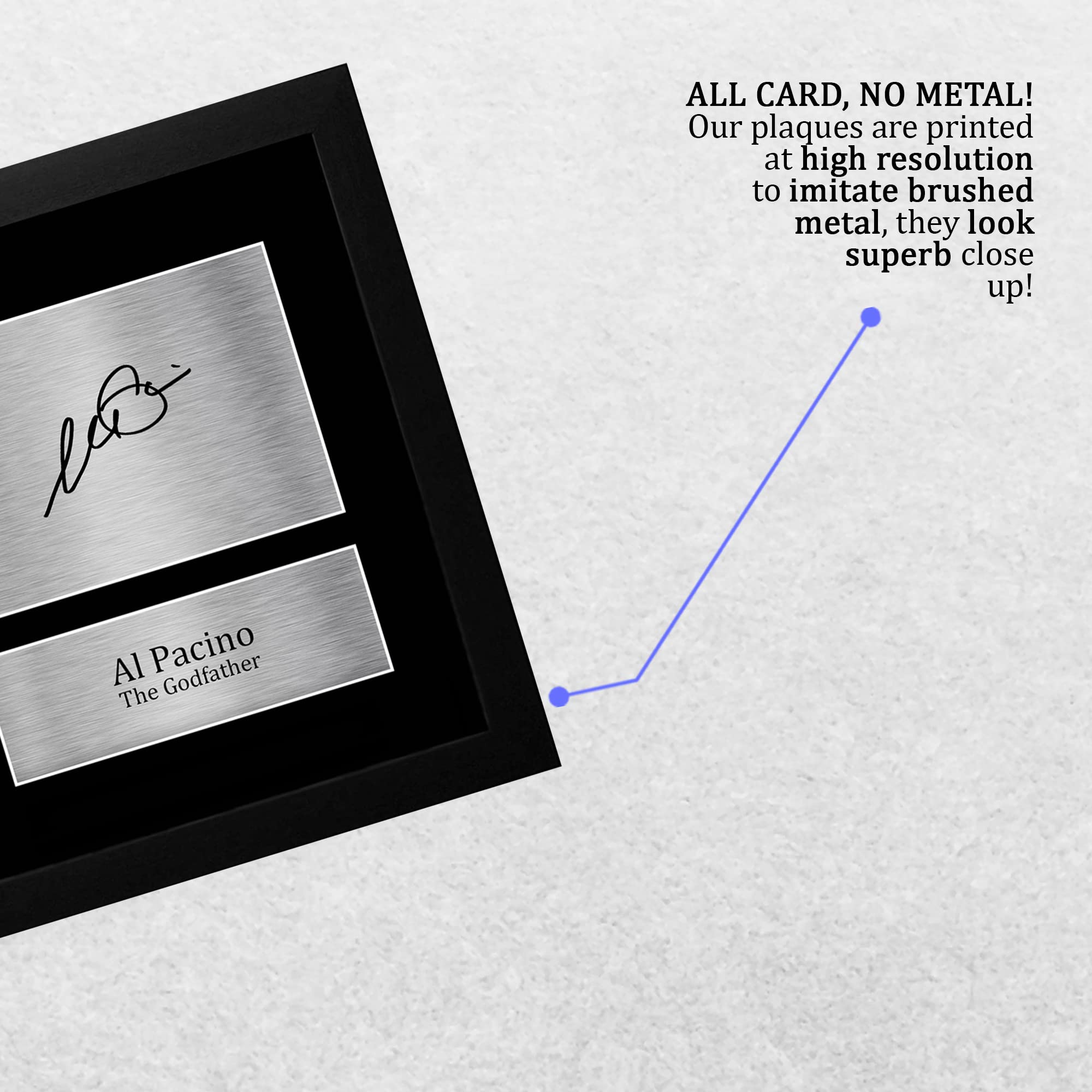 HWC Trading Al Pacino A4 Incorniciato Firmato Regalo Visualizzazione Delle Foto Print Immagine Autografo Stampato Per The Godfather Gli Appassionati Di Cinema