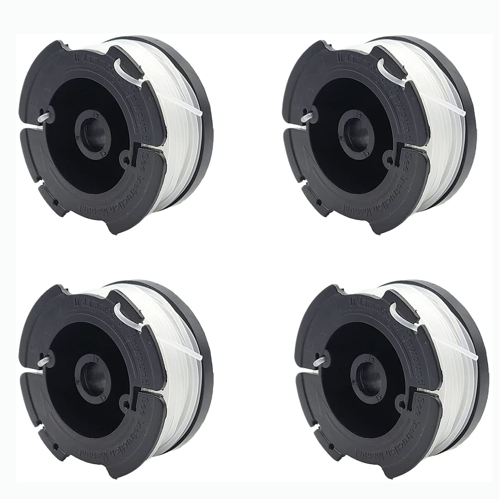 Ersatzspule Für Black & Decker Rasentrimmer – 4 Stück, 9,1 M Schnur, 0,2 Cm Durchmesser, Kompatibel Mit Vielen Modellen