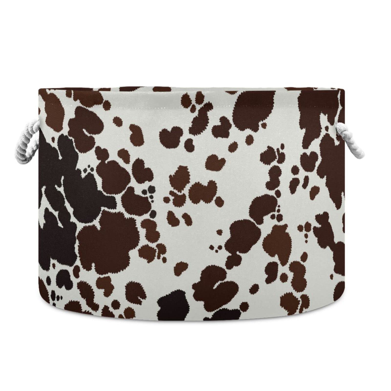 Grand panier de rangement Kigai avec poignées solides pour linge et chambre