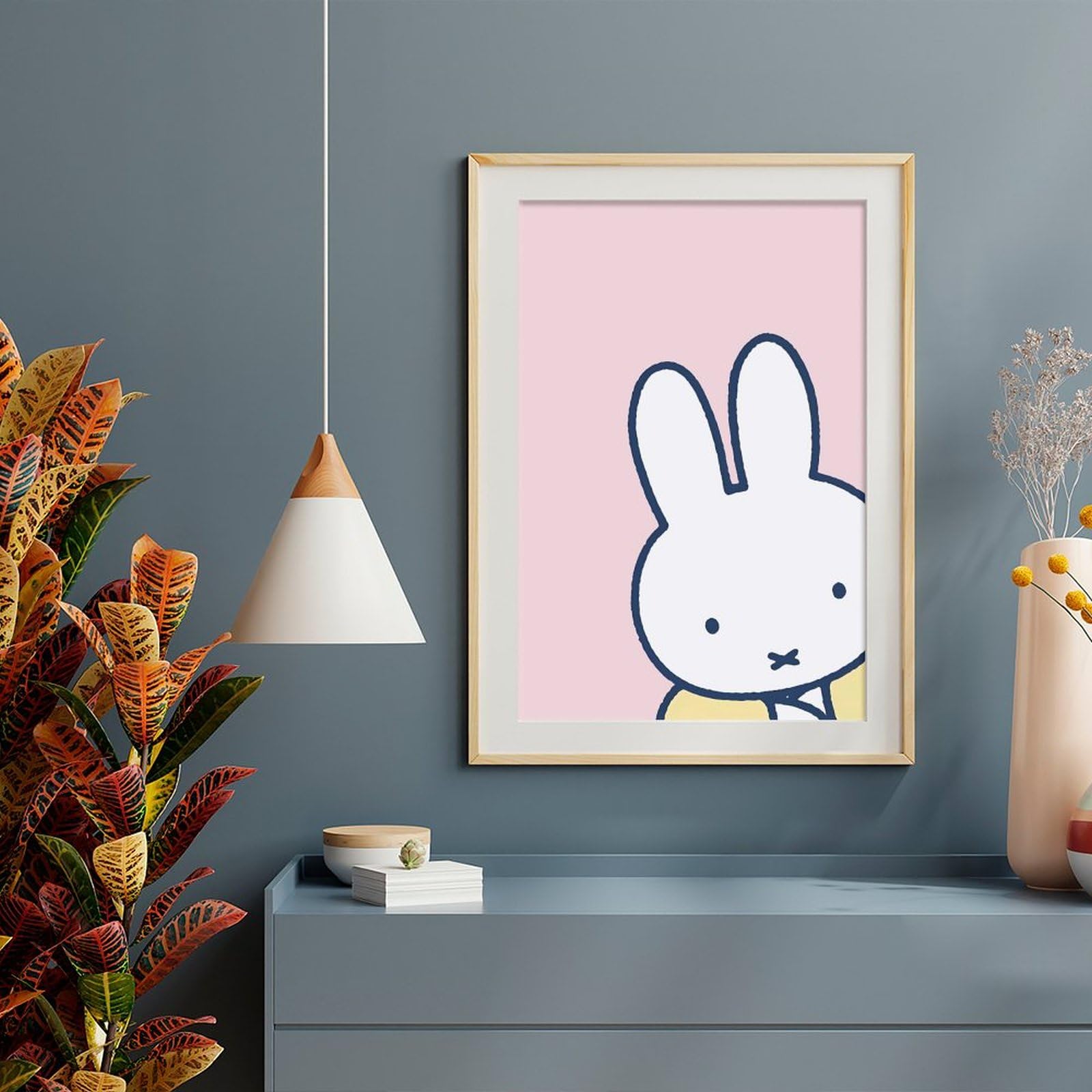 Amazon.co.jp: ミッフィー ポスター 絵画 インテリア 壁紙用 壁紙