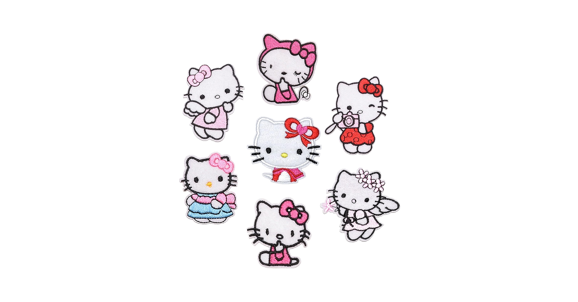 Amazon.com: 7Pcs Kids Cute Cartoon Cat Iron On Patches for