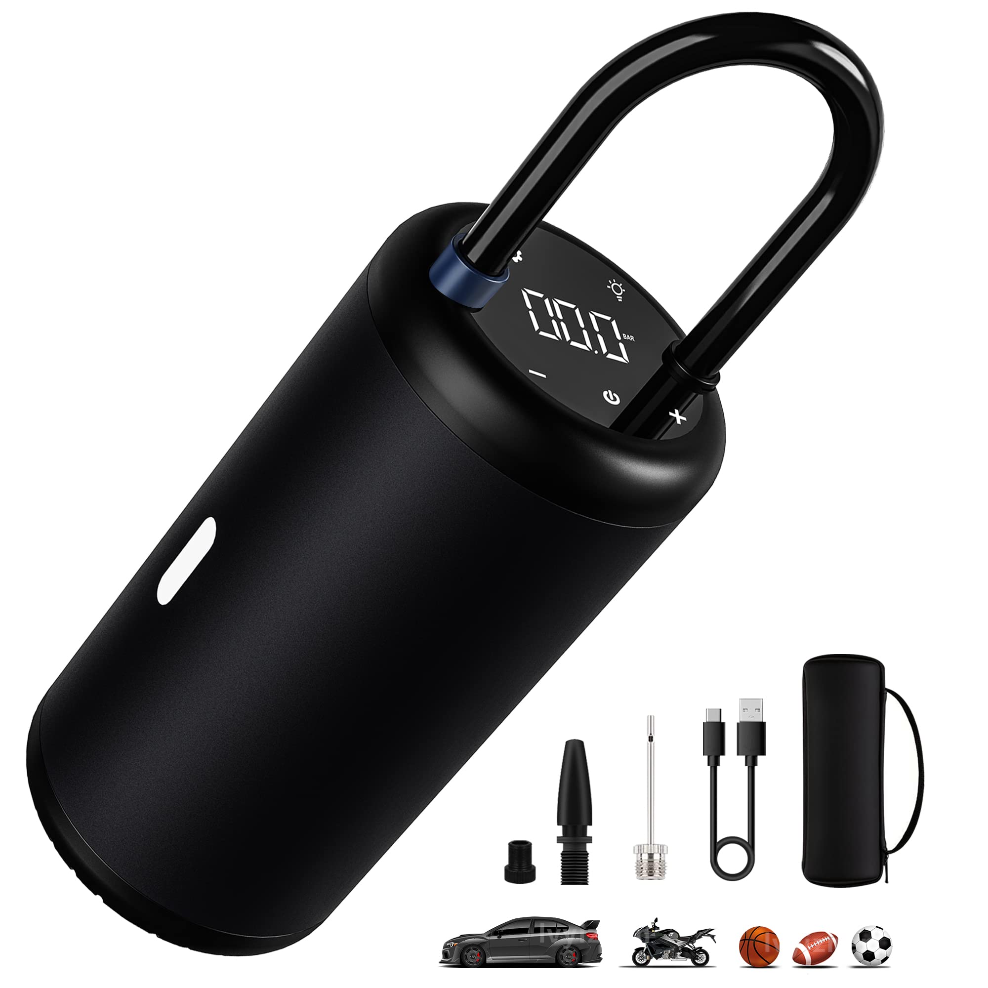 Amazon | VKlulu 空気入れ電動 自転車空気入れ くうきいれ 電動エアー